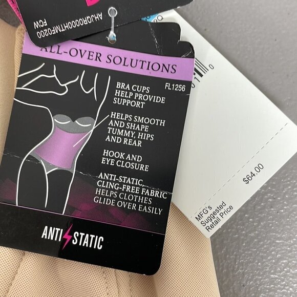 Maidenform Bodysuit Shapewear NWT Tan Firm Control All Over Solutions Size 40C - Picture 16 of 17